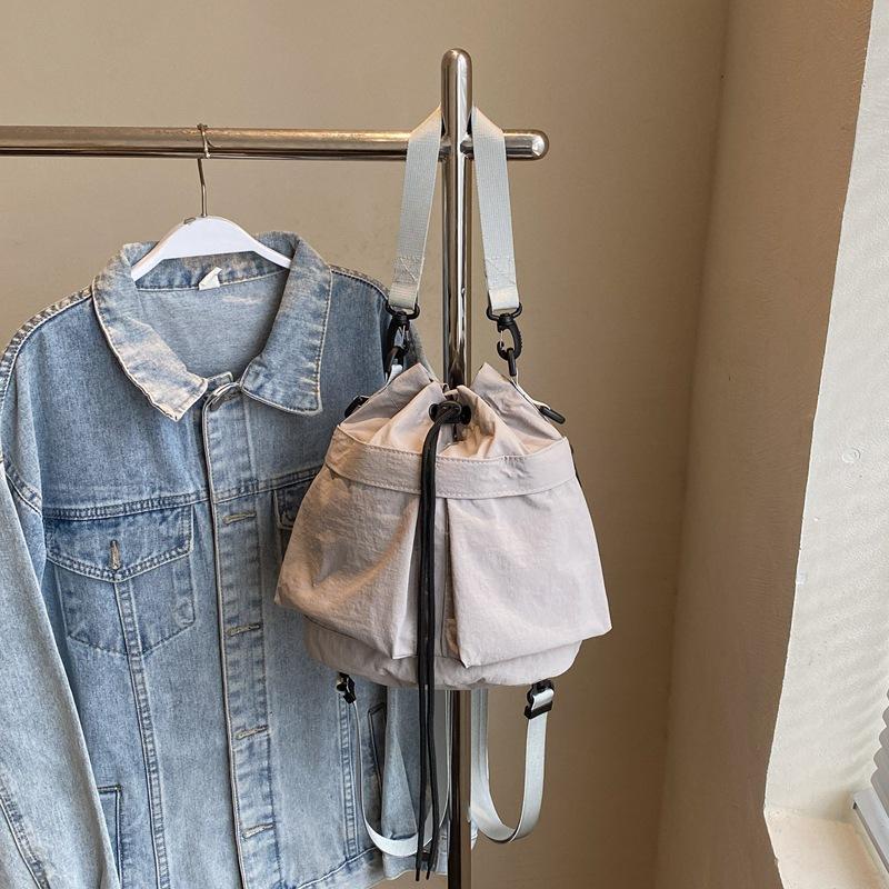 Crossbody Bag Women's Double Shoulder Bucket Bag New Casual Versatile Multi-back Method Commuting To Work Single Shoulder Crossbody Bag
