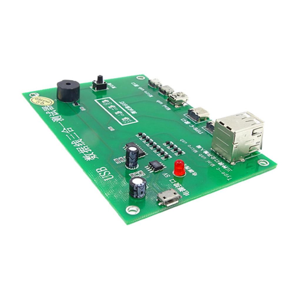 USB cable Tester, charging cable testing card, type-C, mini usb, micro pcb board, data cable testing card