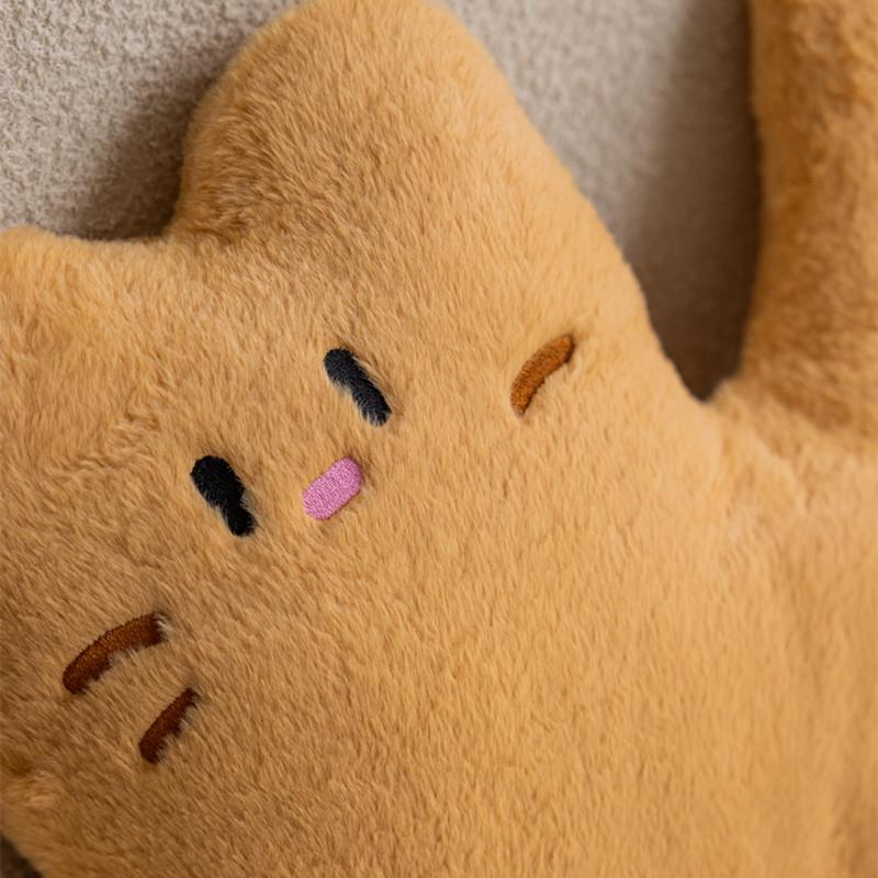 Kawaii Plushie Cats Black Pillow Stuffed Animals Cat Plush Pillow Cushion Soft For Sofa Decoration Lovely Cat Toys For Girls
