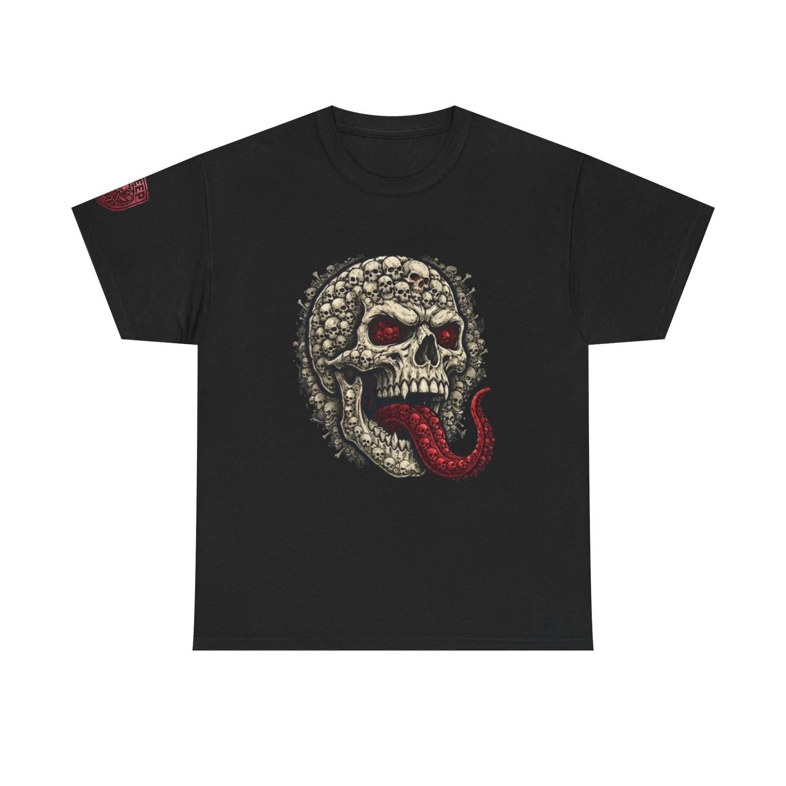 KREEP KORP Skull with Red Tongue Tee S разноцветный