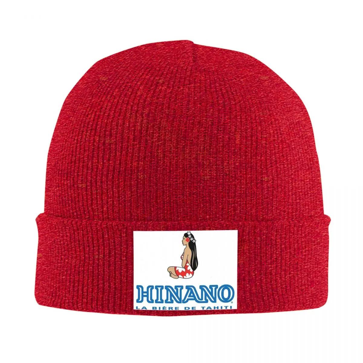 Hinano Tahiti Warm Knitted Cap Winter Knit Bonnet Hat Skullies Beanies Hip Hop Caps for Unisex One Size