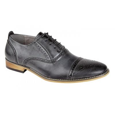 Mens Capped Lace Oxford Brogue Shoes