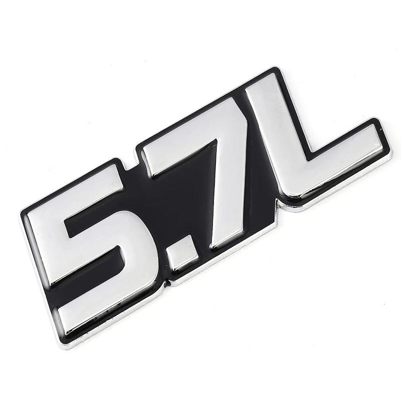1Pc 3D Metal 4.0L 4.6L 4.7L 5.0L 5.7L 6.0L 6.2L 6.4L 7.0L Car Sticker Rear Trunk Emblem Badge Decals