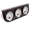 Car Instrument Gauge: Black Triple Meter for Water Temp, Oil Temp, Oil Pressure, and Voltage