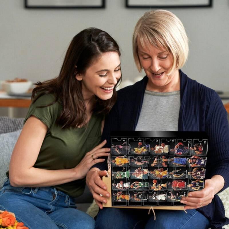 Star Pvc Basketball Doll Ornament Christmas Countdown Calendar Box Blind