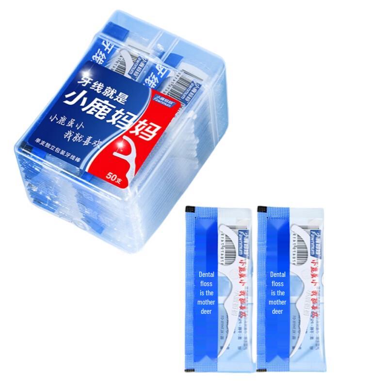 Kleine Reh Mama Zahnseide-Sticks (150 zählen)