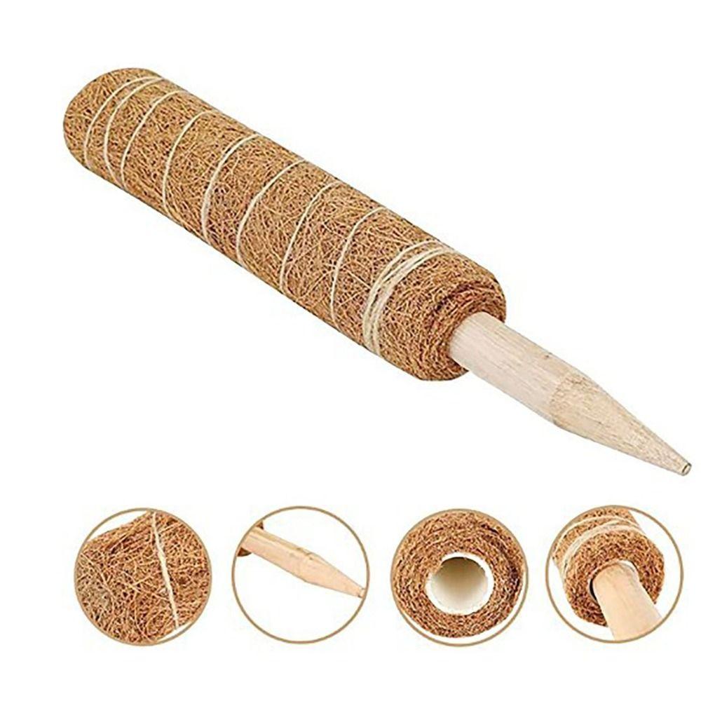 Practical 30/40/50cm Moss Pole Sturdy Grow Upwards Coir Totem Poles Stackable Non-damaging Moss Sticks Home