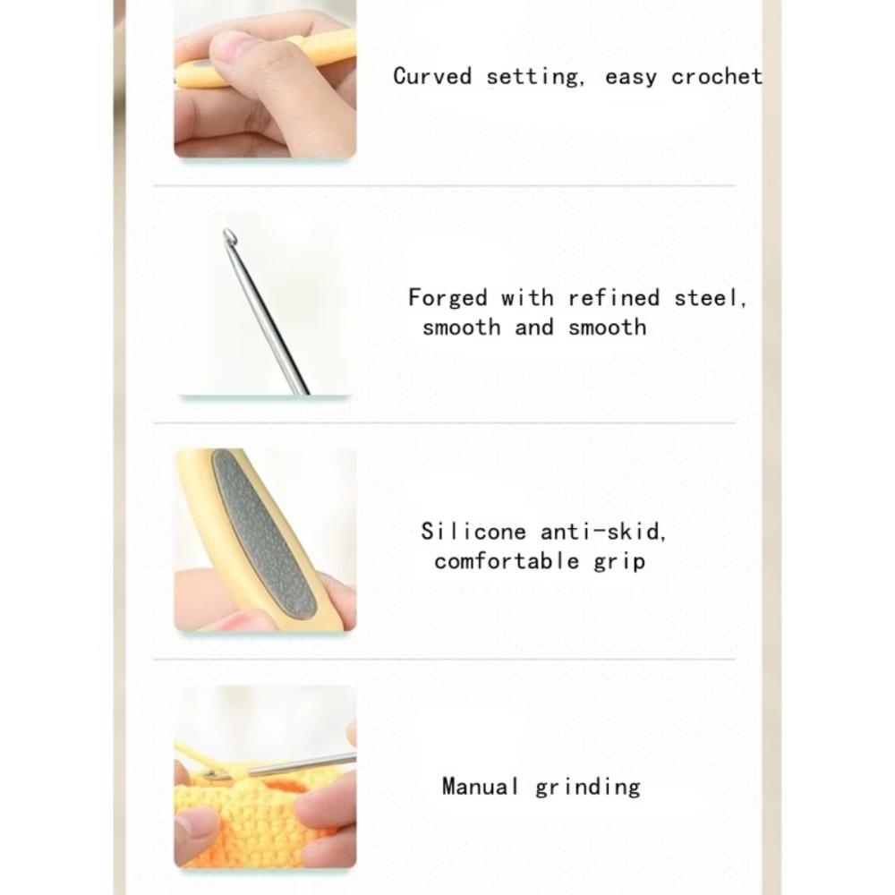 Haczyk ze stali nierdzewnej do szydełkowania Włóczka Splot Drut do robienia na drutach Nowy Sweter Igła do szydełkowania Tkactwo swetrów