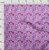 oneOone Cotton Flex Brown Fabric Kids Animal Quilting Supplies Print Sewing Fabric by The Yard 40 Inch