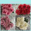 Buquê Romântico de Rosas em Formato de Coração Para Casamento, Decoração de Casa e Adereços de Foto