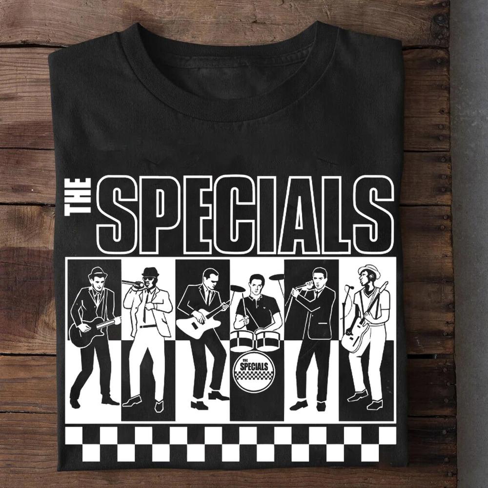 

Retro The Specials band English Music Gift For Fan Black All Size Shirt AR231 Unisex T-Shirt XXXXL