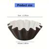 Pack of 50 Safe Food Grade Paper Cake Holders Greases Proof Cupcake Liners Holiday Party Mini Paper Baking Cups