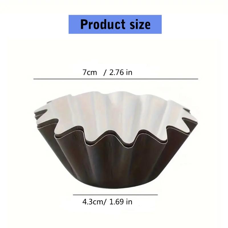 Pack of 50 Safe Food Grade Paper Cake Holders Greases Proof Cupcake Liners Holiday Party Mini Paper Baking Cups