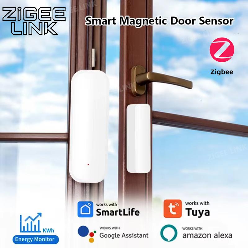 Tuya Zigbee Door Sensor Window Contact Sensor Open Closed Detector Smart Home Alarm Security Protection Work with Smart Life