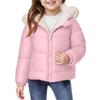Kids' Ear Pocket Coat - Solid Color Short Cotton Jacket