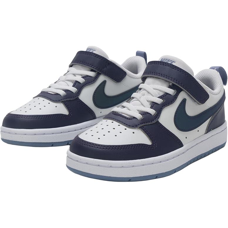 Nike Court Borough Low top Kids Lifestyle Shoes Blue White Children Aged 3 7 Years Old IB0715-001