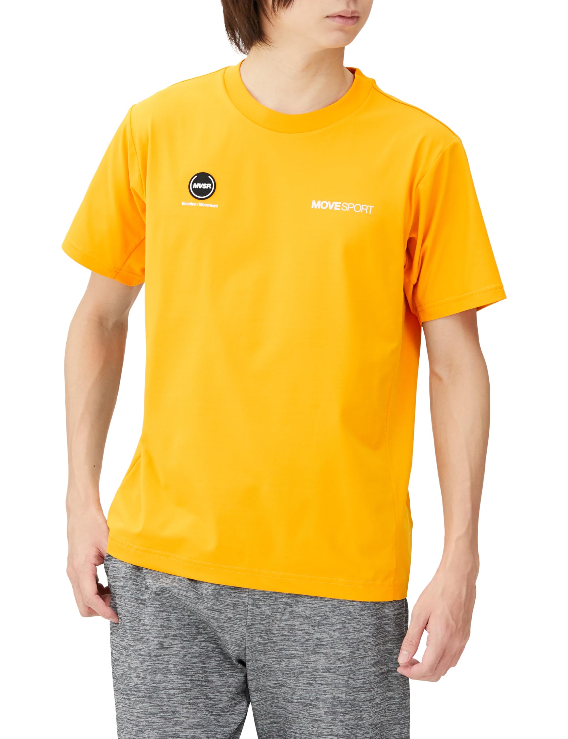 

Descente шорты с коротким рукавом пот быстросохнущий защита от УФ-лучей форма пиллингуемость выцветание солнце LL [Move Sports] футболка, рукав, S.F.TECH TOUGH, логотип, рубашка, оранжевый