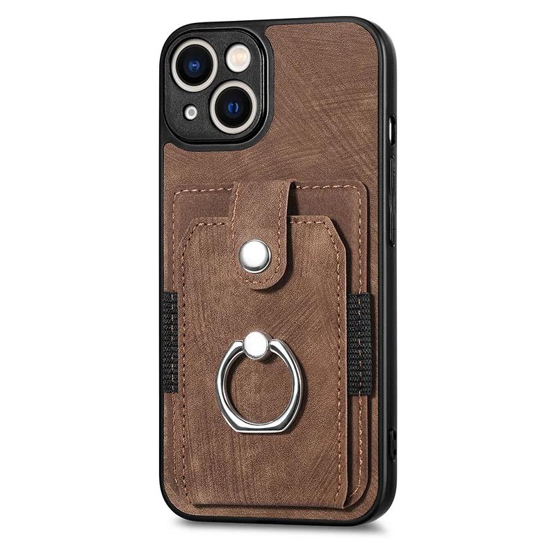Slim Protective Credit Card Holder Phone Case For Google Pixel 9 Pro XL 8 8A 7 Pro 7A 6 Pro 6A Back Cover With Ring