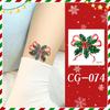 Ruikalong Christmas Cartoon Temporary Tattoo Stickers for Face and Arms
