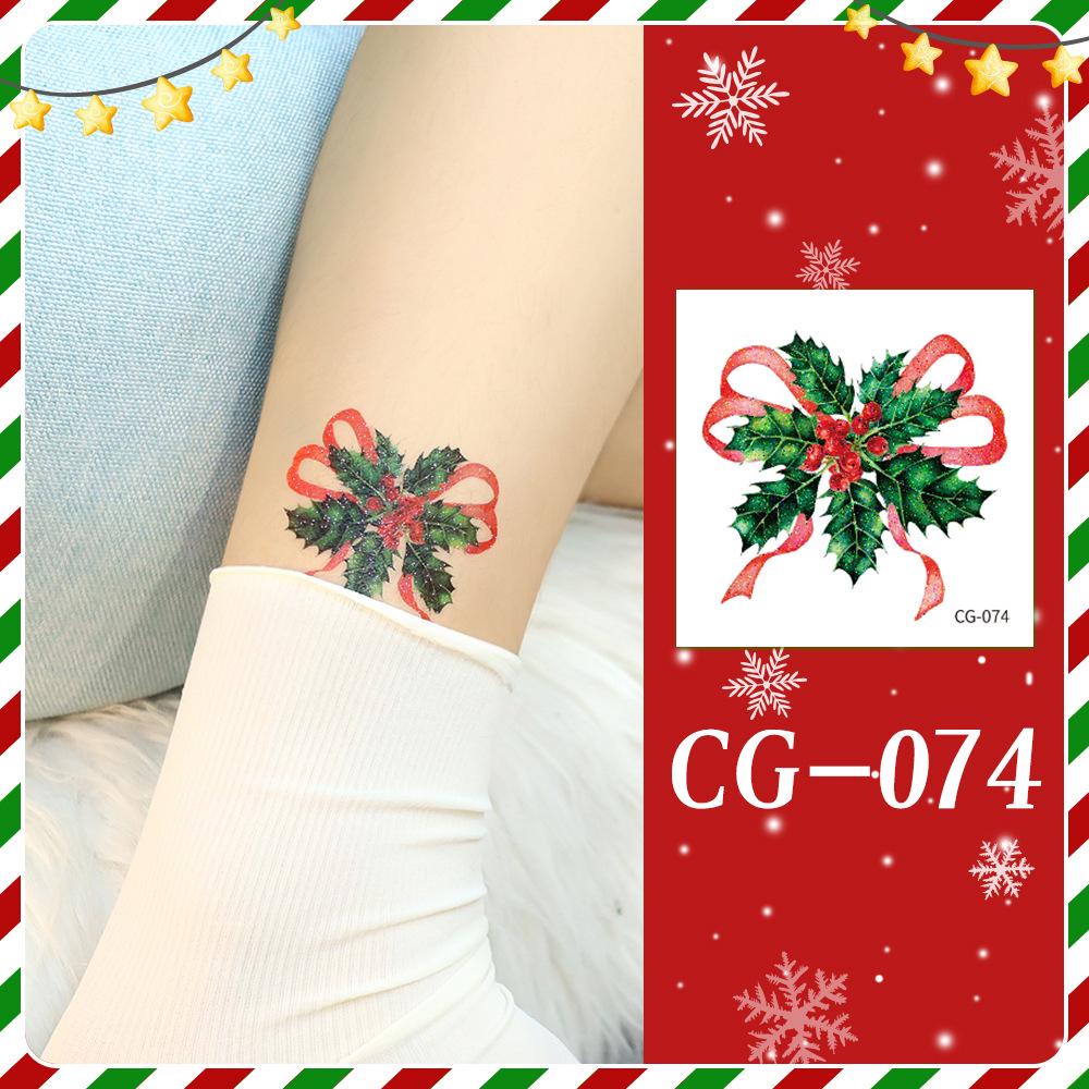 Ruikalong Christmas Cartoon Temporary Tattoo Stickers for Face and Arms