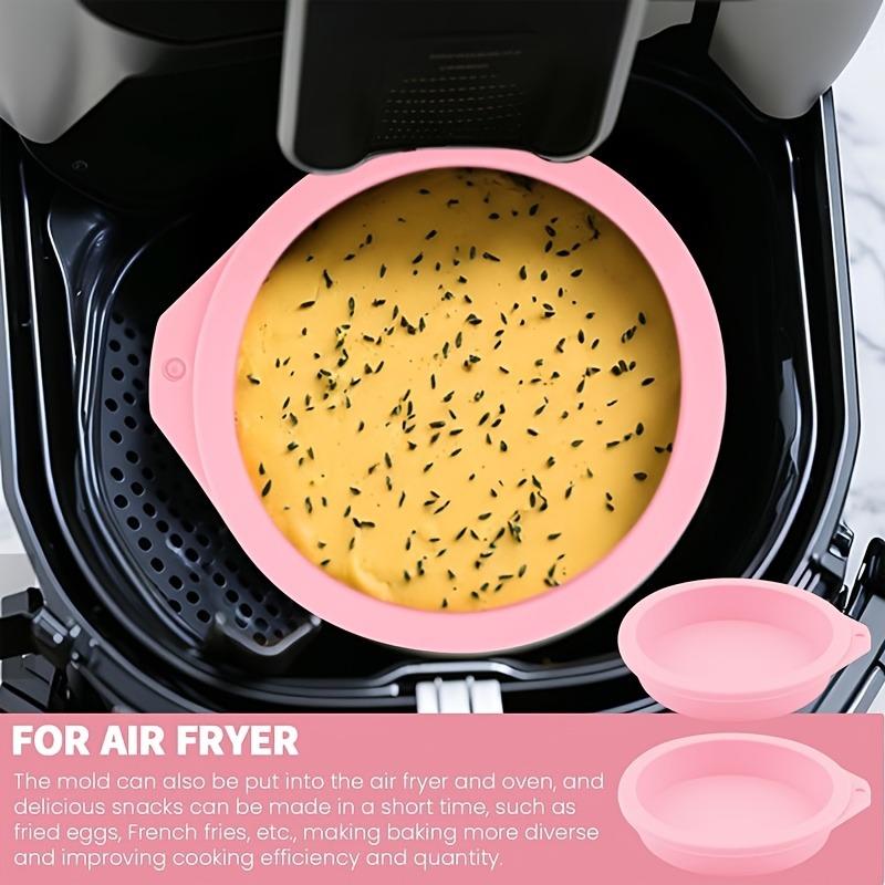 Multi-Size Silicone Cake Mold Set (4/6/8 Inch), Non-Stick Round Baking Pan for Bread Toast, Kitchen Baking Tool