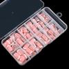 Artificial Short Square Toenails 120Pcs White Full Cover Press On Toe Nails for Women Summer Beach Holiday