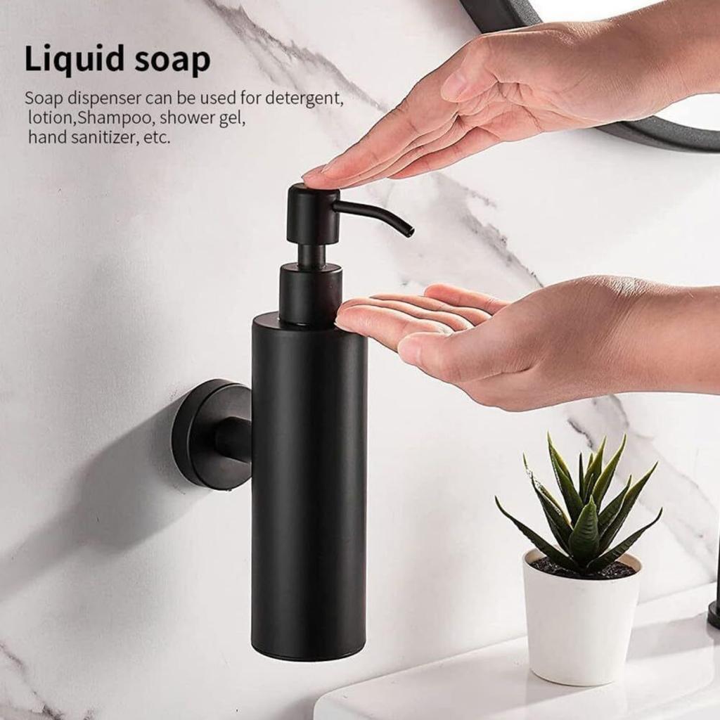 Shower Shampoo Dispenser, Stainless Steel Liquid Soap Dispenser, Bathroom Wall