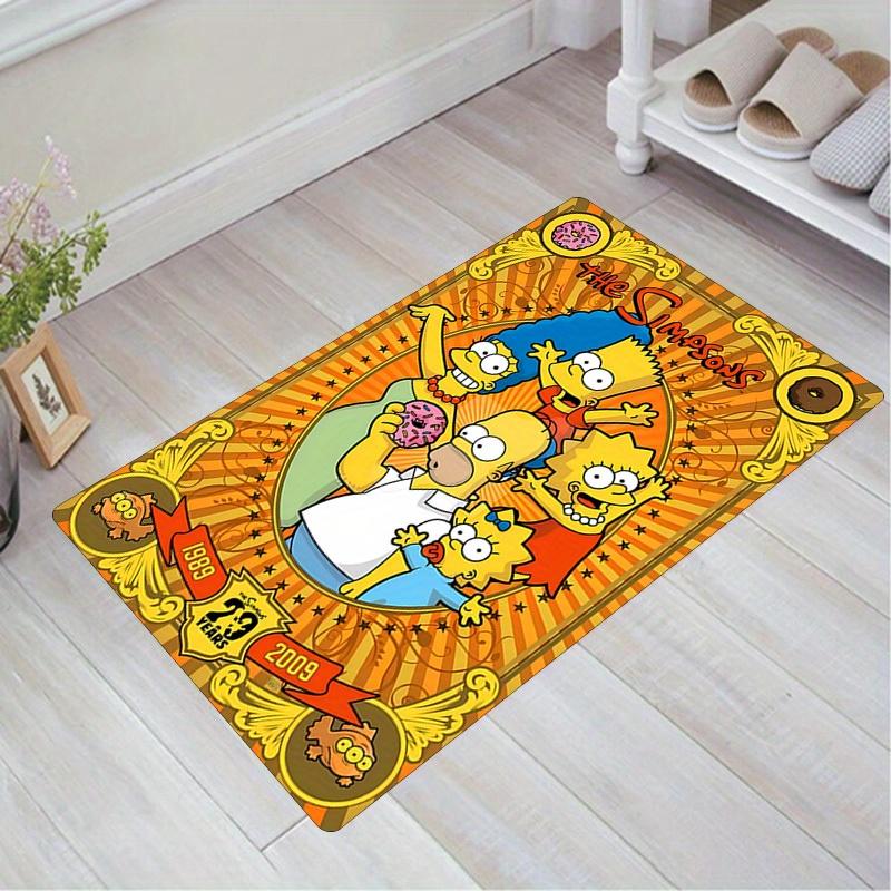 The Simpsons Area Rug - Soft & Durable For Living Room , Bedroom , And Outdoor Use - Hand Washable Polyester Floor Mat 60cm by 90cm
