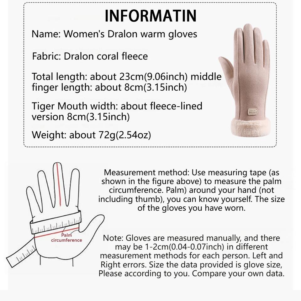 Loogdeel Fashion Warm Suede Outdoor Guantes Lady Touchscreen Driving Gloves Sports Cycling Mitten Women Winter Thick Plush Glove