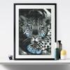 5D Diamond Art Painting Leopard Animal Mosaic Embroidery Cross Stitch Kit Full Round Rhinestone Diy Wall Home Decor Gift