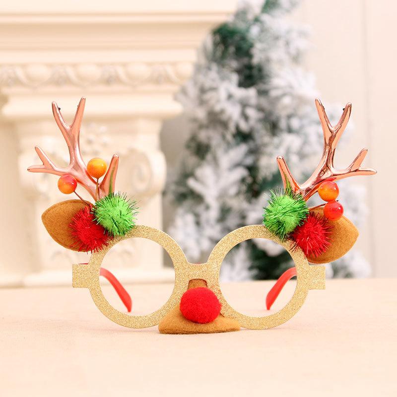 Christmas Gift Christmas Glasses Decorated Christmas Gift Christmas Children's Small Gift Antler Glasses