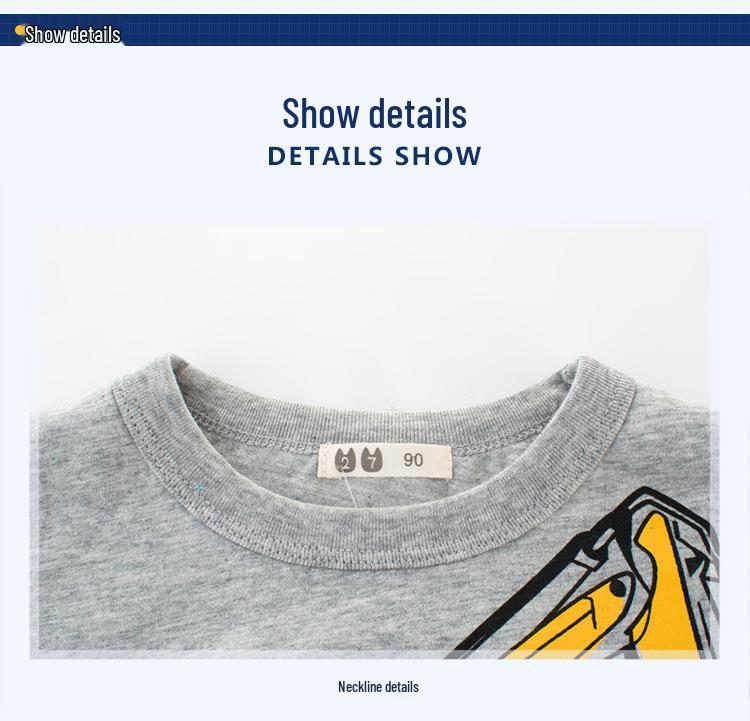Brand Kids' 2024 Summer Boys' Korean-Style Short Sleeve T-Shirts
