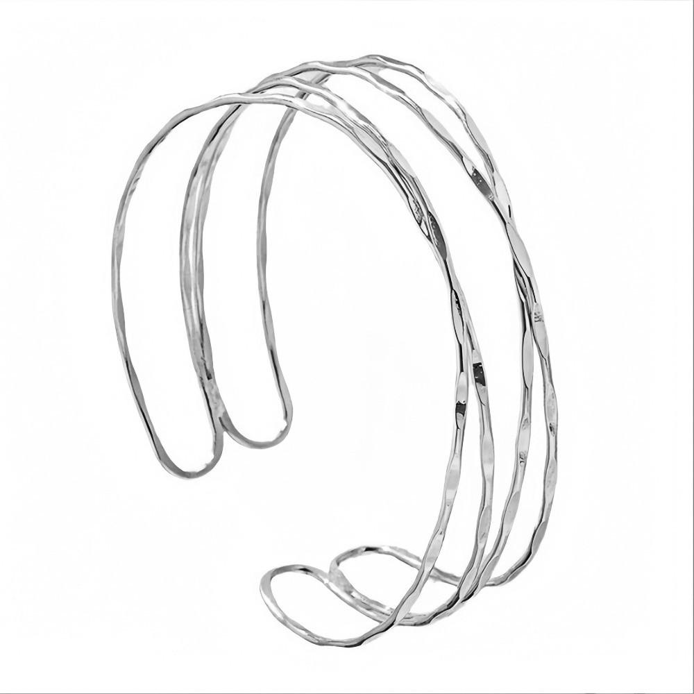 4/6pcs Bangle Jewelry Arm Bracelet Geometric Upper Arm Bracelet Adjustable Cuff Bracelet  Women