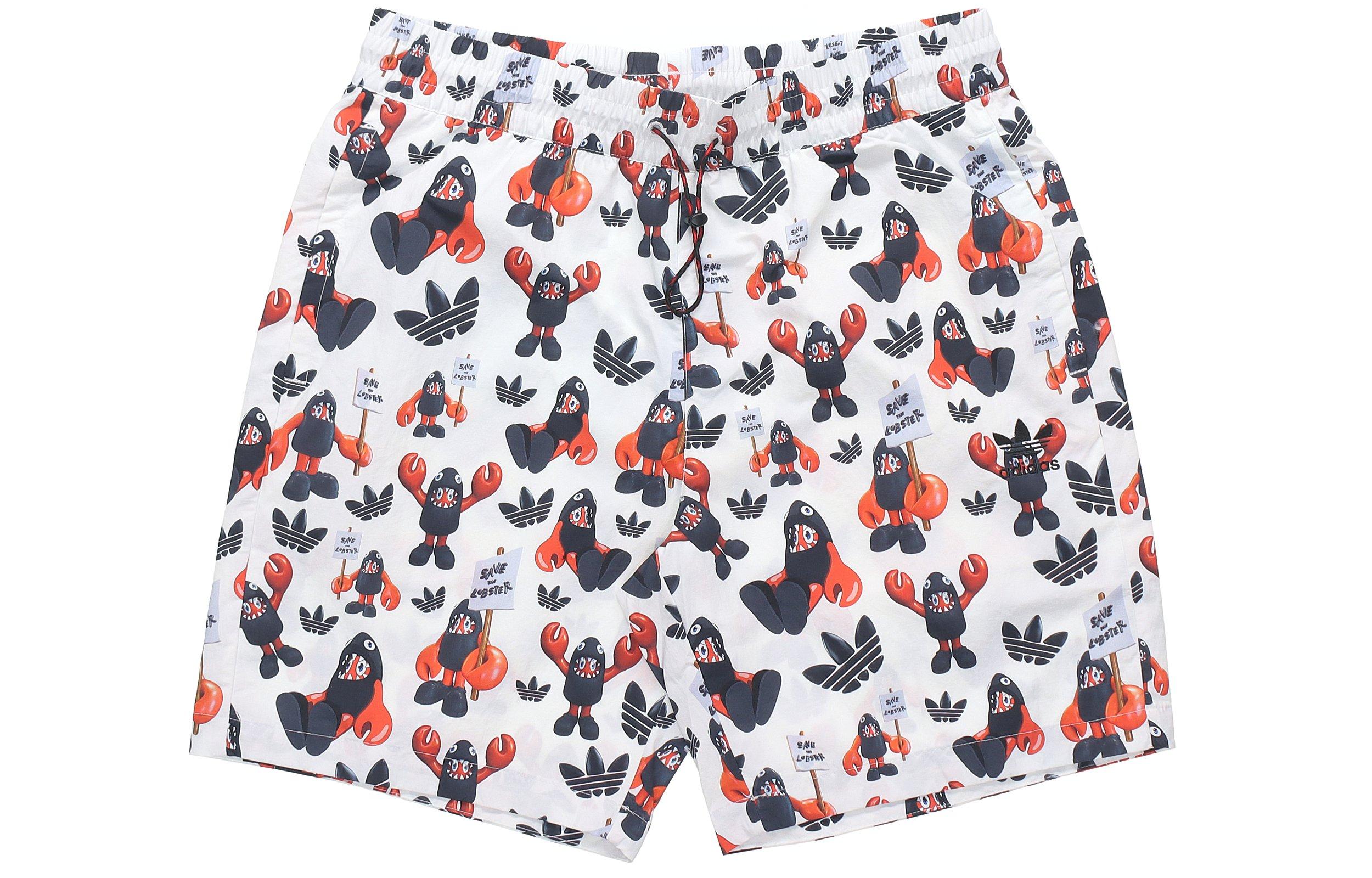 

adidas originals X Philip Colbert Save The Lobster Shorts White HA4698 S