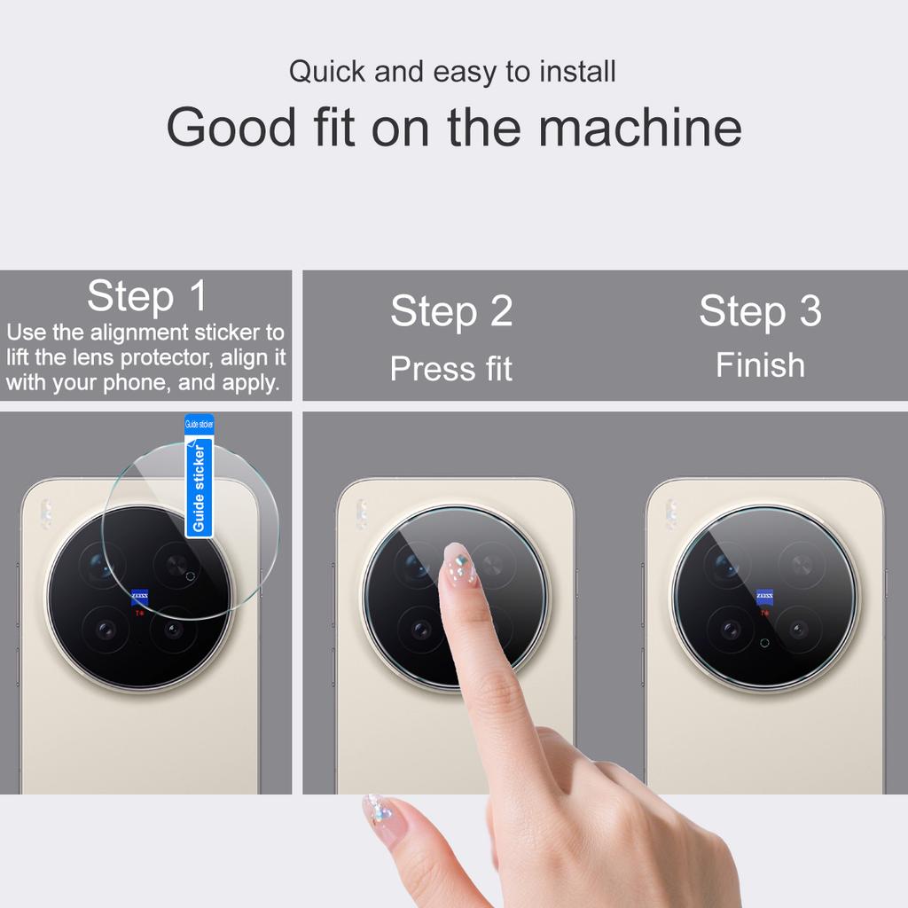 Für Vivo X300 Pro 5G Glas IMAK High Definition Integrierte Dünne Glaslinsenfolie