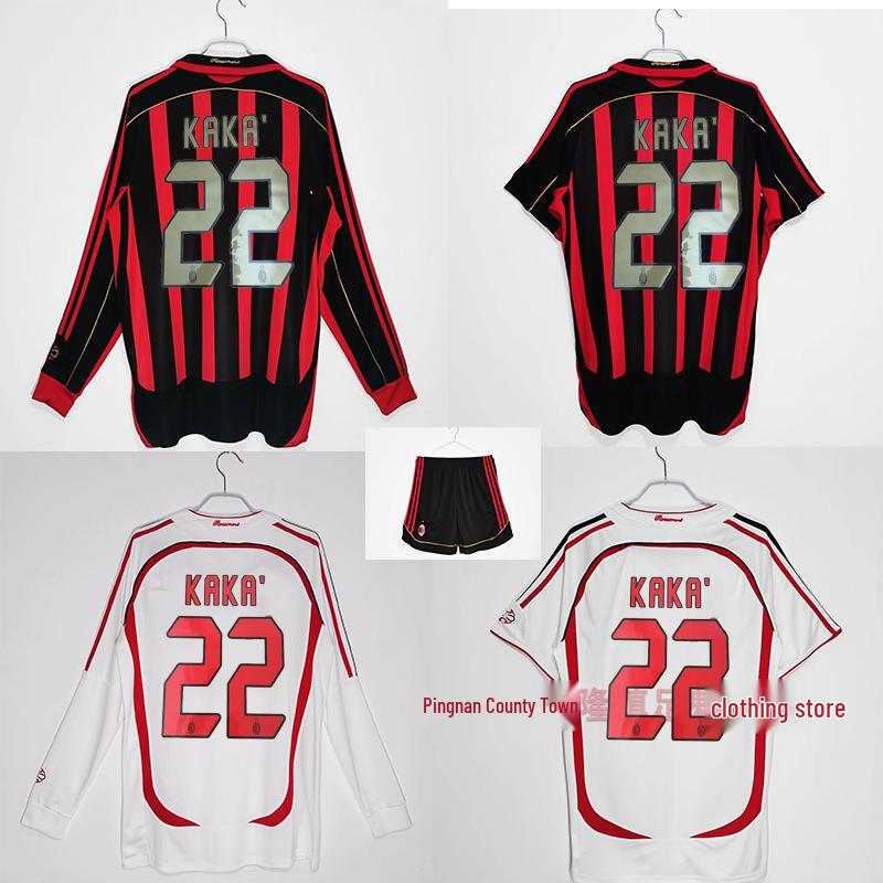 AC Milan Jersey Collection: Home & Away with Kaka & Ronaldo, 06/07 - 13/14
