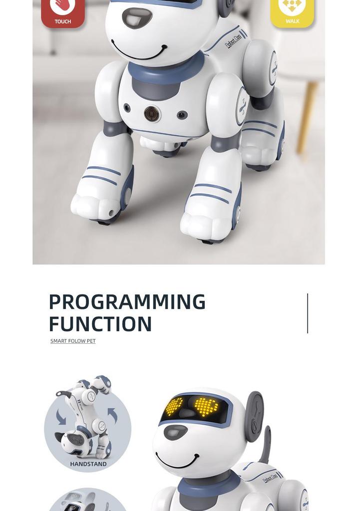 Smart Programmable Robot Dog: Interactive Touch-Responsive Electric Pet and Educational Toy