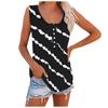 Womens Tie- Tank Tops Sleeveless Scoop Neck Shirt Summer Casual Workout Tees