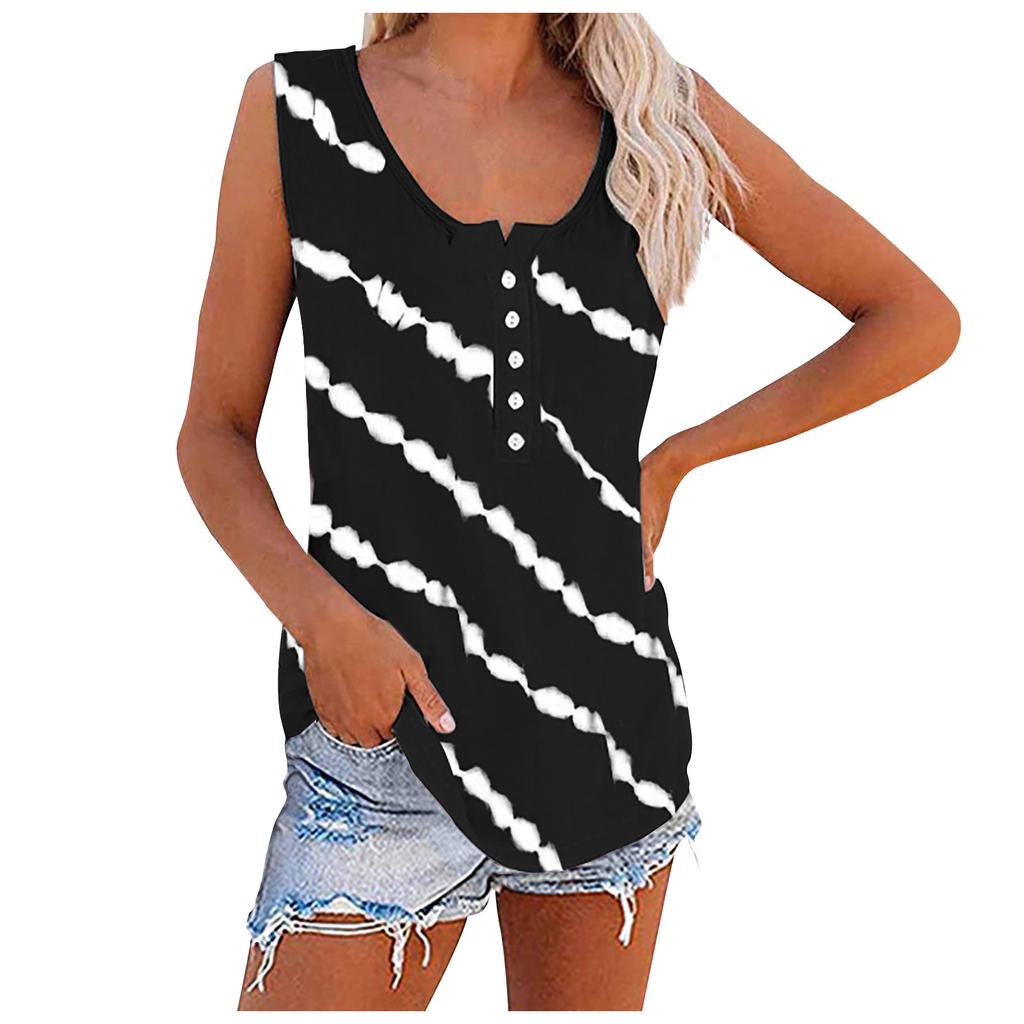 Womens Tie- Tank Tops Sleeveless Scoop Neck Shirt Summer Casual Workout Tees