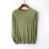 Modal Herren Langarm T-Shirt Pyjama Hautfreundlich Locker Herren Homewear Dünner Pyjama Herrenpyjama