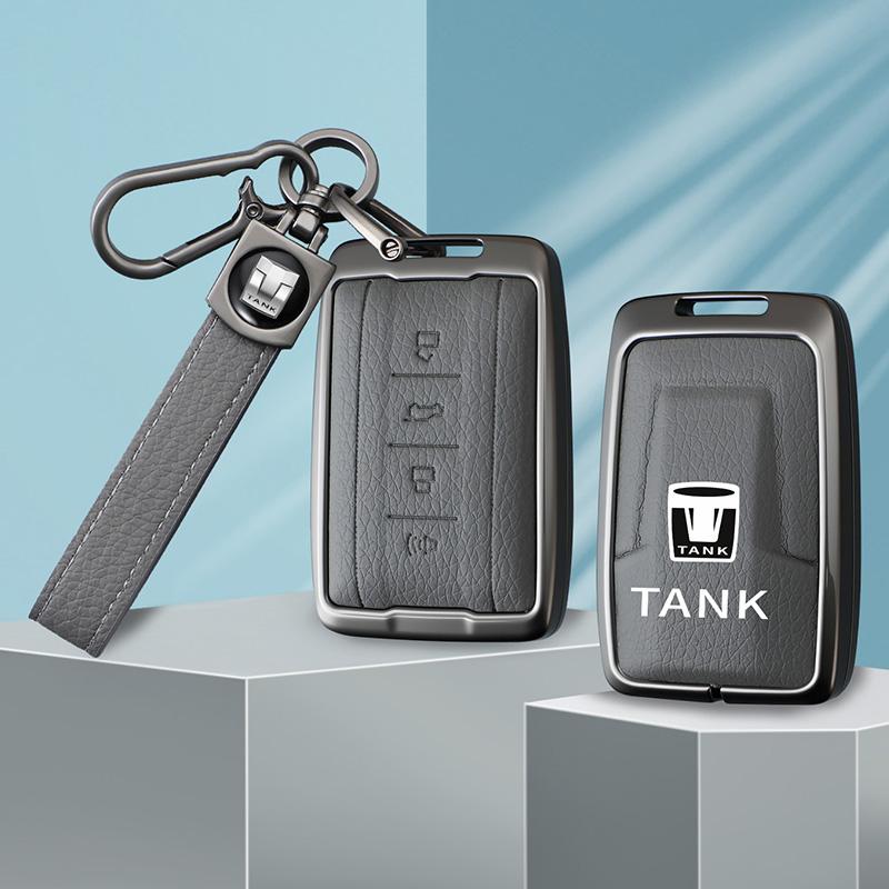 Car Remote Key Cover Case Holder Protector Bag For Great Wall Gwm Wey Tank 300 500 Tank300 Tank500 Metal Shell Accessories