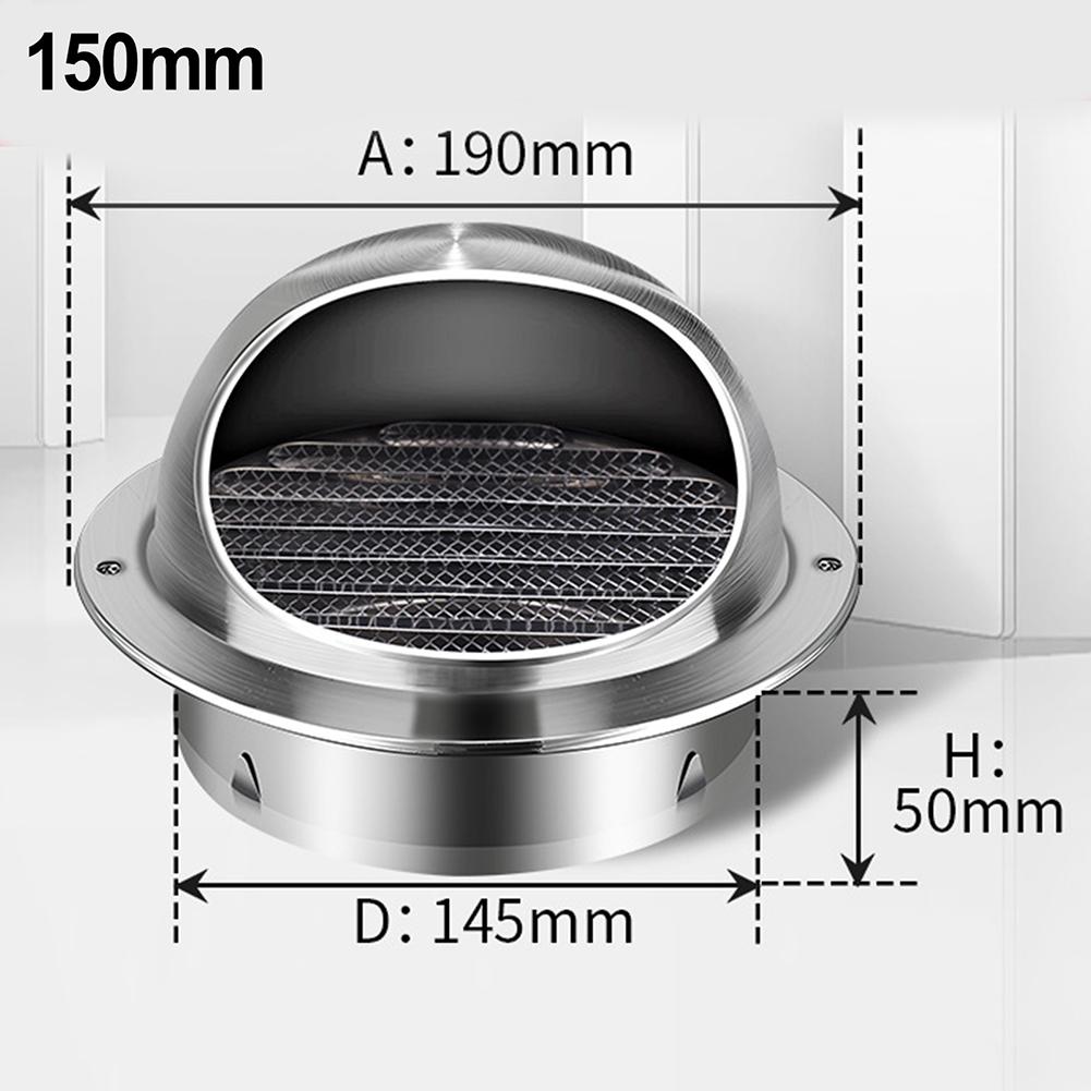 For Wall Vents Vent Cap Rainproof For Tumble Dryer Hose Stainless Steel With Pest Screens High Quality Brand New