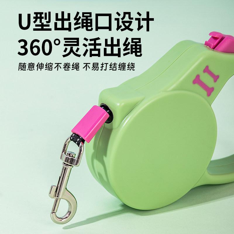 Dog Leash, Automatic Retractable Anti-escape Leash for Small and Medium-sized Dogs, Shiba Inu, Teddy, Cat Pet Supplies