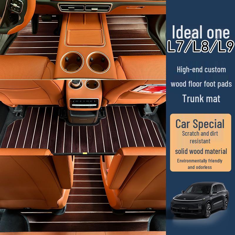 Ideal L8/L7/L6/L9 Solid Wood Floor Mat Pad for Cars