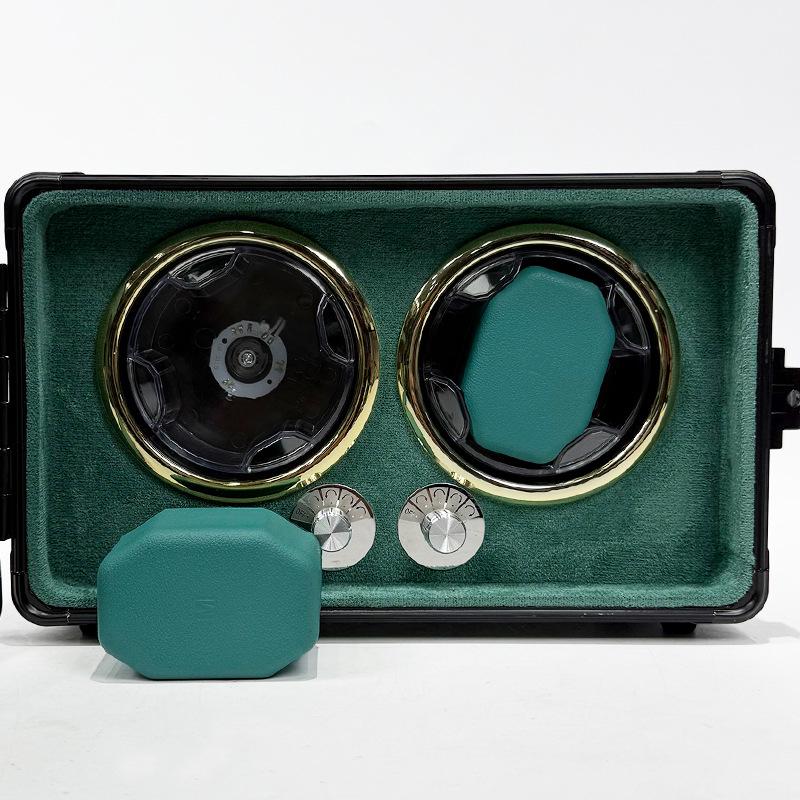 Aluminum Alloy Mechanical Watch Winder: Home Use Self-Winding Rotating Storage Box