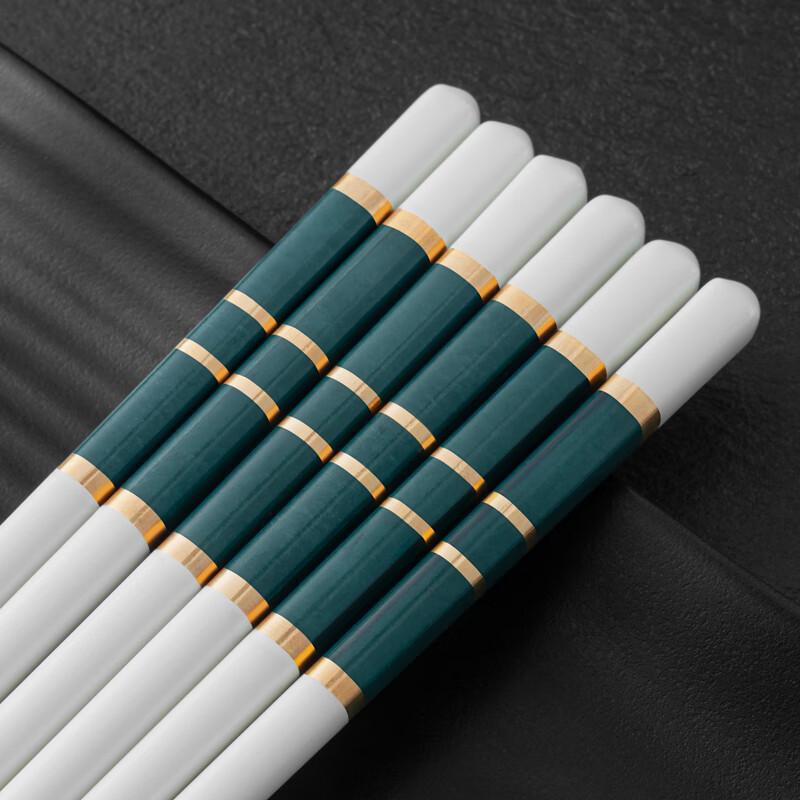 High-grade Antibacterial Chinese Ceramic Chopsticks Set