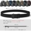 LionVII Stretchable Belt Nylon Belt for Golf Outdoor No Steplessly Alloy Automatic Buckle 120cm Men's - Auto-Lock Work, Sports, Hiking, - Activities,