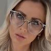 SHAUNA Retro Runde Frauen Frühling Scharnier Gläser Rahmen Mode Klar Anti Blau Licht Brillen Männer Cat Eye Optische Leopard Rahmen