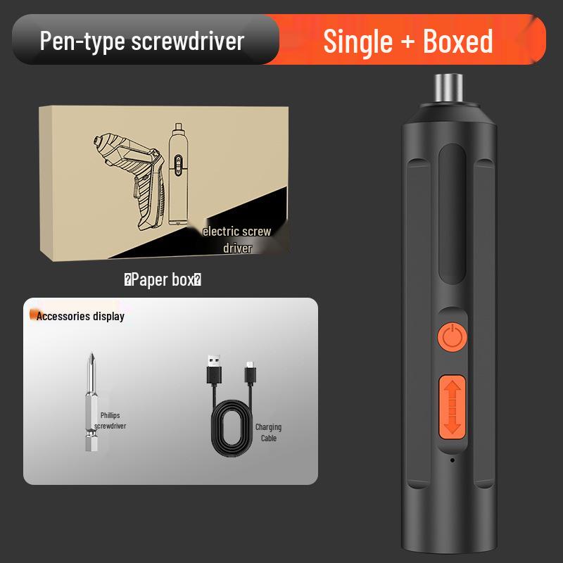Rechargeable Portable Electric Screwdriver Set for Household Use