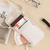 Waterproof Passport Pouch Adjustable Strap Multi-Pockets Travel Document Pack RFID Blocking Anti-Theft Credit Cards Holder